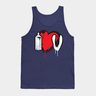 Heart Of spray Art Tank Top